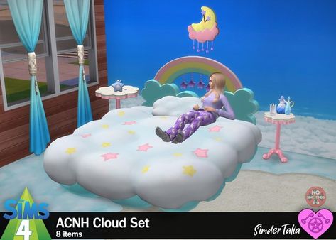 ☁️ ACNH Clouds Set ☁️ | Patreon Sims 4 Cloud Cc, Witchy Sims 4 Cc, Cloud Floor, Sims 4 Base Game, Sims 4 Beds, Zombie Christmas, Cloud Rug, Cc Packs, Sims Packs