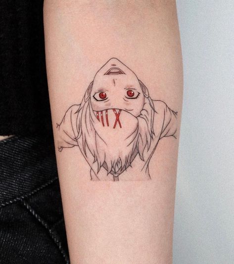 Juuzou Suzuya Tokyo Ghoul Tattoo Designs, Tokyo Ghoul Tattoo, Ghoul Tattoo, Really Bad Tattoos, Radiohead The Bends, The Bends, Comic Tattoo, Tattoo Cover Up Ideas, Cover Up Ideas