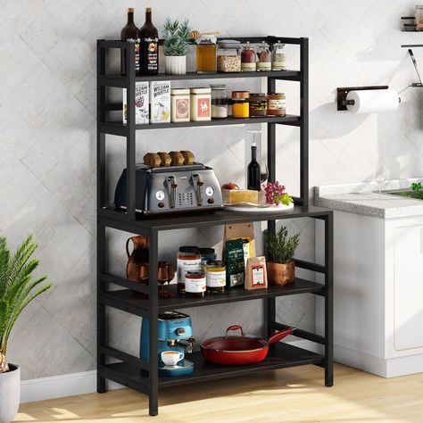 Kitchen Utility Cart, Microwave Cart, Rack Industrial, Baker's Rack, Microwave Stand, Spice Rack Organiser, Microwave In Kitchen, Bakers Rack, Kitchen Storage Shelves