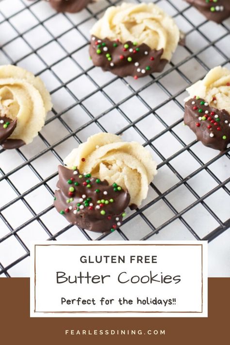 Gluten Free Butter Cookies, Brain Balance, Gluten Free Christmas Cookies, Gf Cookies, Gluten Free Gingerbread, Gluten Free Holiday, Cookies Gluten Free, Gluten Free Cookie Recipes, Gluten Free Christmas