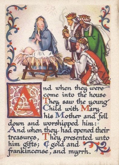 Vintage Christmas The Nativity Scene, Halloween Pin Up, Postal Vintage, Vintage Christmas Images, The Nativity, Birth Of Jesus, Christmas Greeting Card, Halloween Vintage, Old Fashioned Christmas