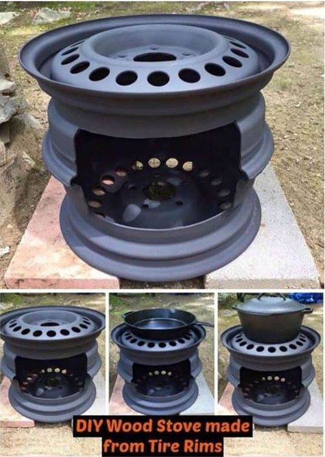 Rim Fire Pit, Diy Wood Stove, Farmhouse Tile, Metal Barrel, Rocket Stoves, Shower Tile Designs, Diy Holz, Recycled Projects, Tile Shower Ideas