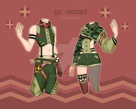 Gc Adopt Outfits, Outfit Adoptables, Outfits Male, Male Outfit, Clothing Sketches, Clothing Design Sketches, Twin Outfits, Anime Clothes, Drawing Anime Clothes