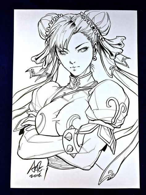 Street Fighter Chun Li Original Artwork Sketch and Signed by Artgerm Stanley Lau UNCANNY STASH You are buying on: Chun Li Orginal Cover by Stanley (Artgerm) Lau 9x11 WHITE PAGE Grading You can judge t Stanley Artgerm Lau, Street Fighter Coloring Pages, Chun Li Sketch, Street Fighter Art Chun Li, Chun Li Drawing, Artgerm Sketch, Street Fighter Drawing, Street Fighter Tattoo, Stanley Lau Artgerm