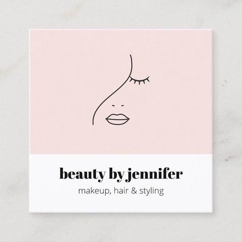 Beauty Logo Makeup Artists, Make Up Artist Logo Design, Makeup Brand Logo, Make Up Logo, Esthetician Logo, Beauty Slogans, Sophisticated Business Card, Beauty Logo Makeup, Logo Makeup Artist