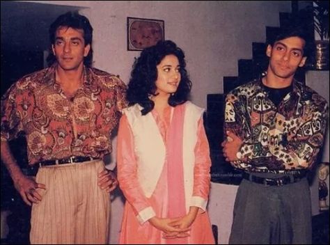 Sanjay Dutt, Indian Party, Madhuri Dixit, Romantic Drama, Salman Khan, Filmmaking, Fangirl, Sequin Skirt, The Year