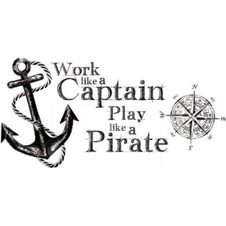 Captain Quotes, Pirate Bedroom Theme, Pirate Quotes, Peel And Stick Wall Decals, Nautical Room, Wall Appliques, Childrens Wall Stickers, York Wallpaper, Ocean Quotes