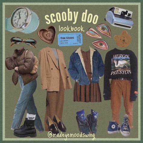 scooby doo lookbook Scooby Inspired Outfit, Scooby Doo Themed Outfits, Scooby Doo Aesthetic Outfits, Scooby Doo Clothes, Scooby Doo Outfit Ideas, Scooby Doo Fashion, Scooby Doo Inspired Outfits, Scooby Doo Outfits, Scooby Doo Cosplay