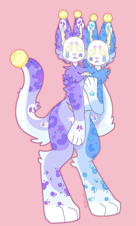 Creature Oc Base, Sheep Fursona Base, Free Fursona Ideas, Star Fursona, Bunny Fursona Base, Bunny Hybrid Oc, Pastel Fursona, Alien Fursona, Sparkle Dog Oc