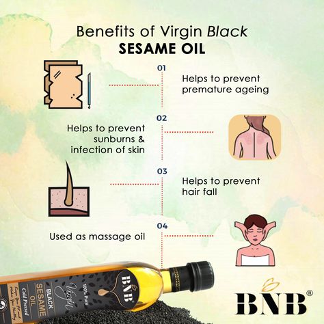 Sesame Oil Benefits, How To Help Sunburn, Diy Massage Oil, Essential Oils Guide, Cold Pressed Oil, Black Sesame, Oil Benefits, Sesame Oil, Health Lifestyle