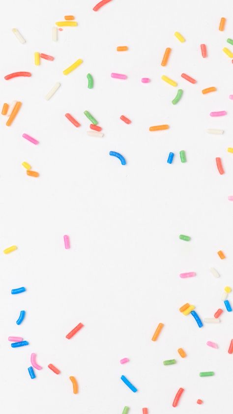 Sprinkles border white background text space | free image by rawpixel.com / Tanasiri Colorfull Background Images, Sprinkles Aesthetic, Sprinkles Background, Sprinkles Wallpaper, Baking Wallpaper, White Background Hd, Candy Wallpaper, Candy Background, Cake Wallpaper