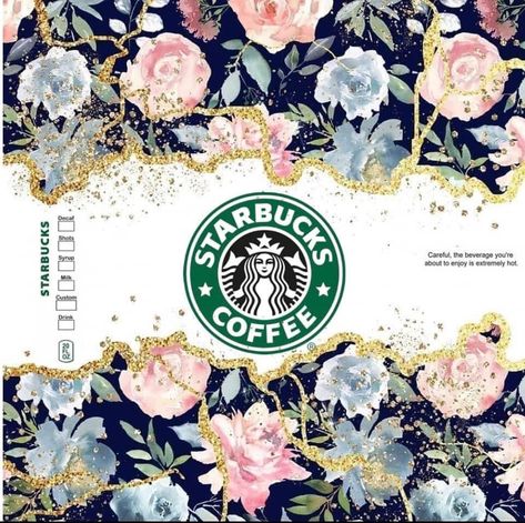 Tumbler Backgrounds, Tumbler Pattern, Starbucks Design, Sublimation Ideas Projects, Sublimation Ideas Projects Inspiration, Cricut Images, Coffee Logo, Custom Tumbler Cups, Sublimation Tumblers