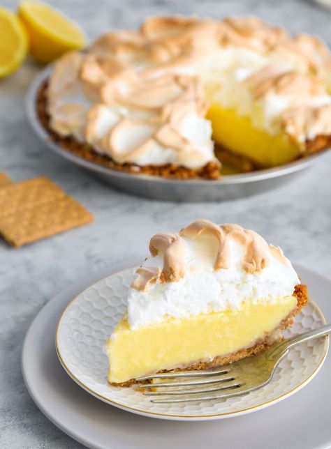 Orange Meringue Pie, Meringue Pie Recipes, Southern Plate, King Arthur Baking, Lemon Custard, Flourless Chocolate Cakes, Lemon Meringue Pie, Flourless Chocolate, Meringue Pie