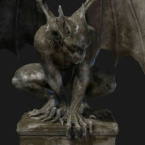 Gargoyles Art Gothic, Gargoyle Clay Sculpture, Gargoyle Design, Gargoyle Drawing, Gargoyle Sculpture, Gargoyles Characters, Gargoyle Statue, Gargoyles Art, Gargoyle Tattoo