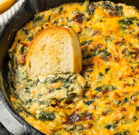 Baked Spinach Dip, Baked Spinach, Party Dip, Pellet Grill Recipes, Spinach Artichoke Dip, Creamed Spinach, Spinach Dip, Chopped Spinach, Raw Vegetables