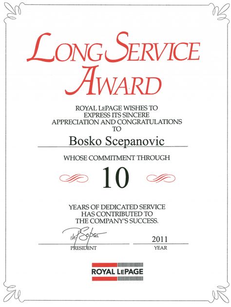 Long Service Certificate Template Sample (1) | PROFESSIONAL TEMPLATES Long Service Award Certificate, Service Award Certificate, Resignation Letter Format, Service Template, Free Certificate Templates, Award Template, Award Ideas, Appreciation Message, Awards Certificates Template