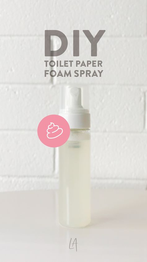 You need this toilet paper foam spray in your life - LAurenrdaniels - Diy Toilet Paper, Foam Spray, Cleansing Spray, Liquid Castile Soap, Diy Toilet, Diy Sprays, Spray Foam, Wet Wipes, Eucalyptus Essential Oil