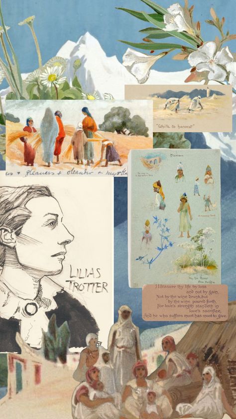 Lilias Trotter, Africa Vintage, Nature Creative, Christian Missionary, John Ruskin, Trotter, Green Nature, Create Collage, Creative Play