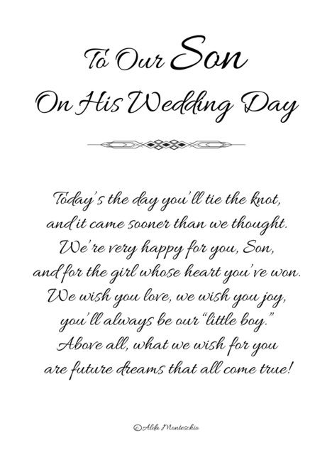 Wedding Day Letter, Mother Of Groom Speech, Poem For My Son, Wedding Messages To Bride And Groom, Son On His Wedding Day, Letter To Son, Wedding Wishes Messages, Wedding Rehearsal Dinner Decorations, Wedding Wishes Quotes