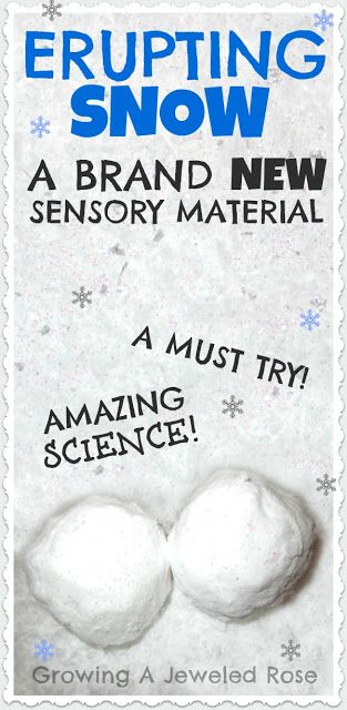 snow recipe Erupting Snow, Sensory Snow, Snow Recipe, Core Ideas, Magic Snow, Melting Snowmen, Soda Water, Winter Preschool, Preschool Science