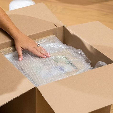 Duck Brand Bubble Wrap Roll, 12” x 175’, Original Bubble Cushioning for Packing, Shipping, Mailing and Moving, Perforated Every 12” *amazon affiliate* Bubble Wrap Roll, Moving Supplies, Film Roll, Moving Boxes, Packaging Tape, Moving And Storage, Kraft Boxes, Shipping Boxes, Packing Boxes