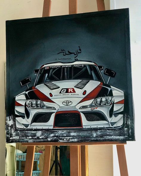 Toyota supra MK-5 GR edition 🚘 Acrylic Painting on Canvas. . . #toyota #gazoo #racing #cars #car #painting #trending #myartoftheday #myartistcommunity #myartchallenge #explore #insta #instalike #instadaily #instamood #instagram #myartwork #cars #pakistaniart #racingcars #sportscars #cars Pakistani Art, Gazoo Racing, Acrylic Painting On Canvas, Racing Cars, Cool Paintings, Car Painting, Race Track, Toyota Supra, Acrylic Painting Canvas