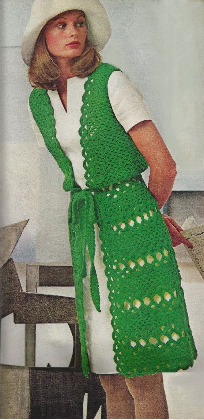 INSTANT DOWNLOAD PDF Vintage Crochet Pattern by MerrittsCloset, $2.99 Long Vest Coat, Vest Crochet Pattern, Vest Crochet, Gilet Crochet, Black Crochet Dress, Womens Crochet Patterns, Sleeveless Coat, Crochet Vest Pattern, Vintage Crochet Pattern