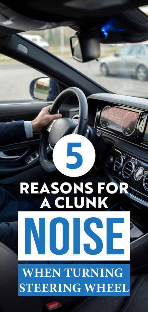 Cars can make a lot of different noises. However, a clunk noise when turning the steering wheel shouldn't be one of them. Let's look at what these noises mean, and if you should worry. Car Care Checklist, Quiet Living, Car Guide, Driving Tips, Loud Noises, Car Steering Wheel, Car Steering, Ball Joints, Car Care