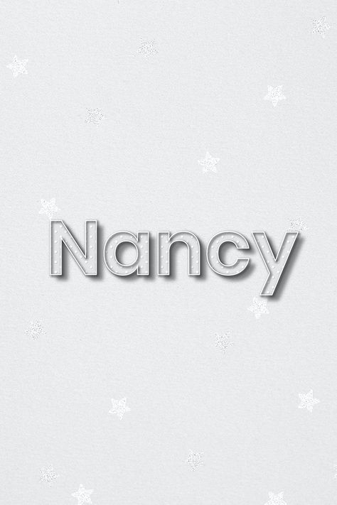 Nancy female name lettering typography | free image by rawpixel.com / Wit Nancy Name, Name Lettering, Lettering Typography, Female Names, Letter S, Free Image, Royalty Free Images, Polka Dot, Polka Dots