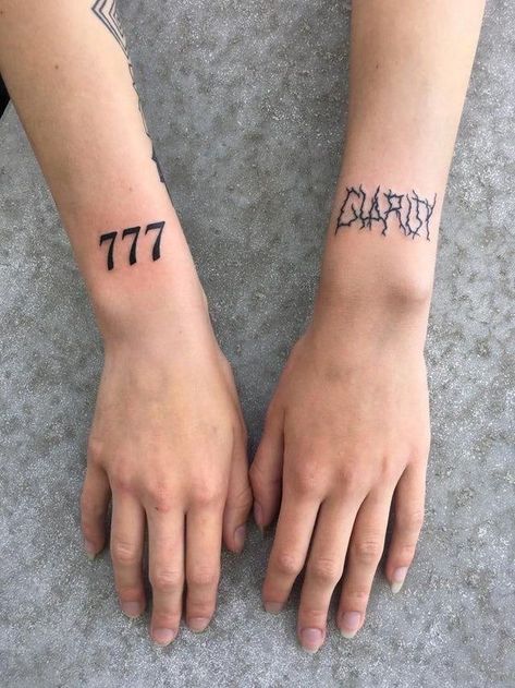 777 Tattoo Ideas, 777 Tattoo, Small Tattoo Placement, Henna Nails, Handpoke Tattoo, Cute Little Tattoos, Tattoo Font, Old Tattoos, Aesthetic Tattoo