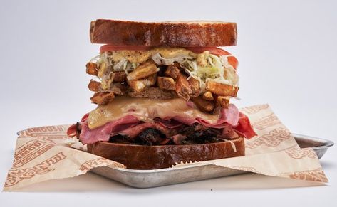 91-Year-Old Pittsburgh Sandwich Chain Primanti Bros. Coming to Linthicum Pittsburgh Sandwich, Primanti Brothers, Pizza Chef, Unique Signature, Provolone Cheese, Italian Bread, Provolone, Signature Cocktail, Grilled Meat