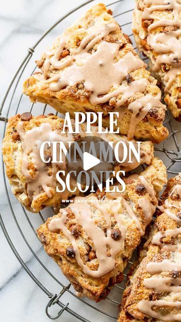 Tricia Buice on Instagram: "Apple Cinnamon Scones 🍏🍎 Get the recipe from Link in Profile https://www.savingdessert.com/apple-cinnamon-scones/  Super delicious and easy to make, these Apple Cinnamon Scones are packed with all the warm and fuzzy fall flavors! Fresh chunks of apple and loads of cinnamon chips in a deliciously tender, flaky, buttery scone. #apples #scones #applecinnamon #brunch #breakfast #applecinnamonscones #huffposttaste #huffpostfood #thebakefeed #thefeedfeed #savingroomfordessert  Follow @savingroomfordessert for more great recipes!" Apple Scones Recipe, Apple Cinnamon Scones Recipe, Apple Cinnamon Scones, Apple Scones, Cinnamon Scones, Instagram Recipes, Cinnamon Chips, Fall Breakfast, Fall Flavors