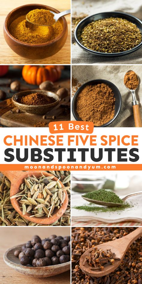 Explore the top 11 substitutes for Chinese Five Spice to keep your recipes flavorful. From common kitchen staples to unique blends, find the perfect alternative for your cooking needs! Chinese Five Spice Recipe, Five Spice Recipes, Chinese Five Spice, Kitchen Staples, Five Spice, Condiment Recipes, Hummus Recipe, Spice Recipes, Salad Dressing Recipes