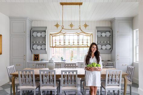 Take a Dip Summer Series: The Fox Group Pool House - Utah Style and Design Entrance Paneling, Patio Interior Design, The Fox Group, Classic Kitchen Decor, Pool House Kitchen, Two Story Fireplace, Classic Living Room Decor, Fox Group, Gray Kitchens