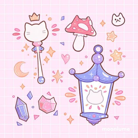 Kawaii Line Art, Dnd Pink, Cat Wizard, Artist Merch, Never Been Happier, Cat Magic, Artist Alley, Adorable Cats, Cute Kawaii Drawings