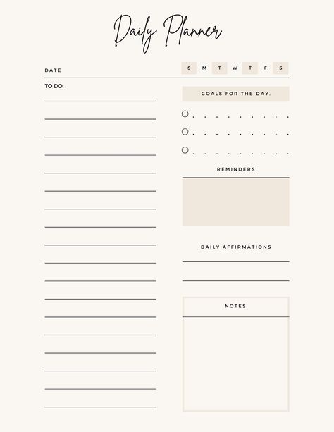 Minimalistic Daily To Do List/Planner To Do Daily List, Aesthetic Goals List, Aesthetic To Do List Ideas, Daily Planner Template Goodnotes, Planner Aesthetic Ideas, Daily To Do List Ideas, To Do List Template Aesthetic, Lists Aesthetic, Everyday To Do List