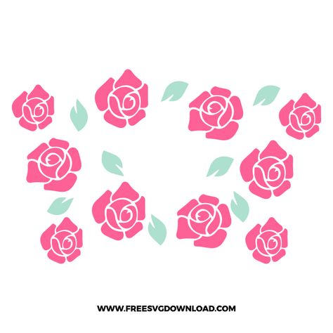 Starbucks Wrap Svg, Tattoos Creative, Starbucks Wrap, Ear Tattoo Ideas, Rosé Png, Floral Svg, Svg Heart, Free Cut Files, Heart Svg