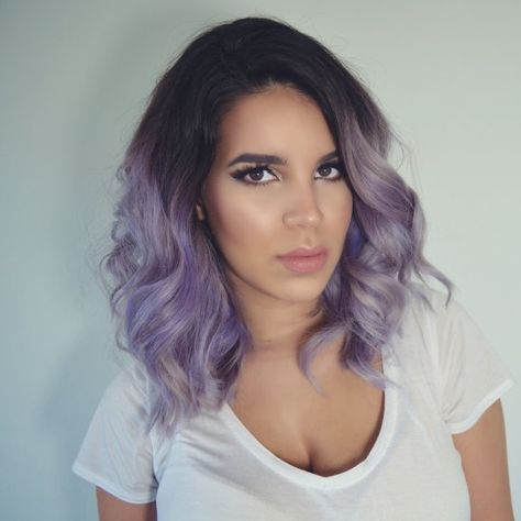 Hair Dark Roots, Diy Lavender, Hair Dyed, Natural Hair Cuts, Blonde Haircuts, Lilac Hair, Hair Diy, Hair Dark, Dye Ideas