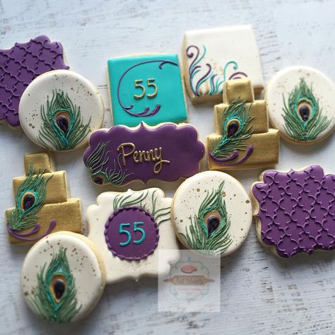 Peacock Birthday cookies #peacockcookies #natsweets