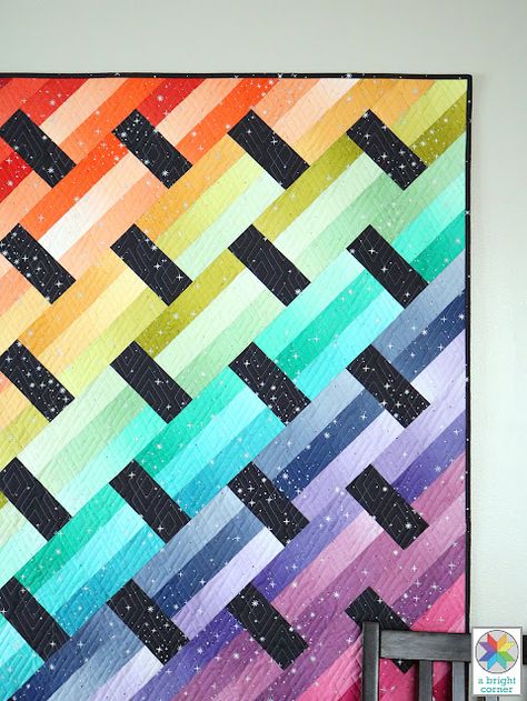 Quilts With Ombre Fabric, Ombre Quilts Free Pattern, Ombre Fabric Quilts, Ombre Quilt Ideas, Ombre Quilt Pattern, Ombré Quilts, Ombre Quilts, Gradient Quilt, Ombre Quilt