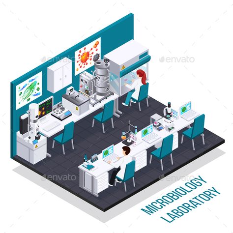 Microbiology Laboratory Isometric Composition #Laboratory, #Microbiology, #Composition, #Isometric Microbiology Laboratory, Gender And Development, Microbiology Lab, Laboratory Design, Science Equipment, Urban Design Concept, Lab Safety, Biology Labs, Healthcare Architecture