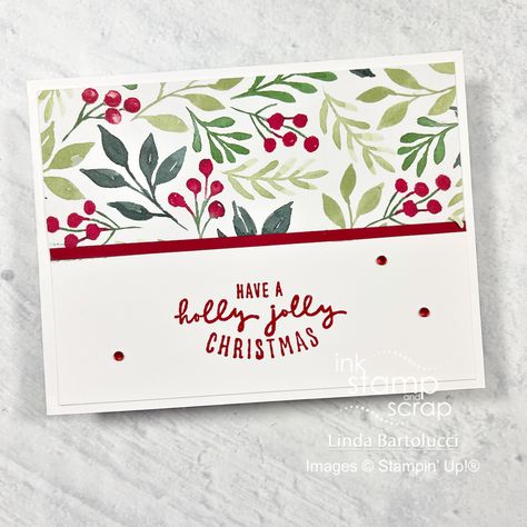 Stampin Up Simple Christmas Cards 2022, Stampin Up Christmas Season Stamp Set, Stampin Up Christmas Cards Easy, Su Painted Christmas Dsp, Handmade Christmas Cards Simple, Dsp Cards Simple, Stampin Up White Christmas Cards, Painted Christmas Dsp Stampin Up Cards, Stampin Up Painted Christmas Dsp