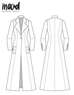 Mood Sewciety, Sewing Patterns Free Women, Mode Mantel, Coat Pattern Sewing, Sewing Projects Clothes, Dress Patterns Free, Trendy Sewing, Free Sewing Pattern, Jacket Pattern Sewing