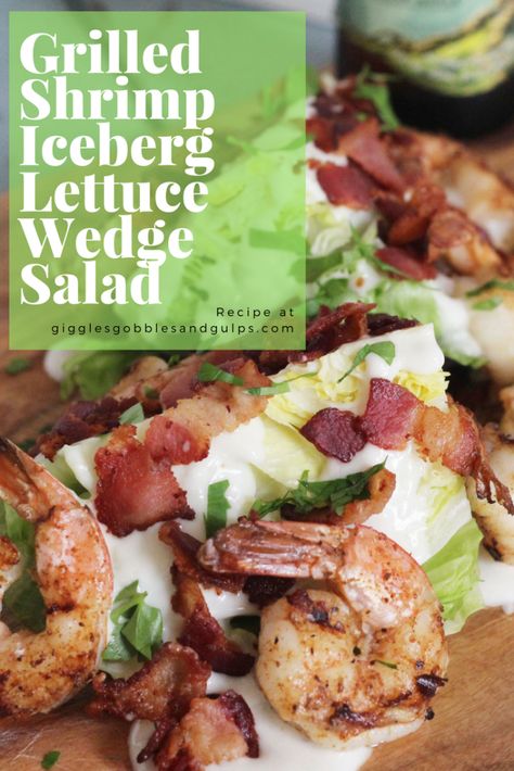 Lettuce Wedge Salad, Wedge Salads, Salad Starter, Wedge Salad Recipes, Lettuce Wedge, Pork Ribs Recipe, Valentines Dinner, Bbq Pork Ribs, Super Salads