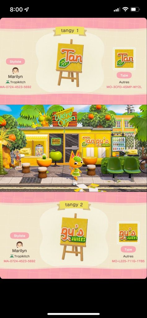 Acnh Orange, Juice Stand, Juice Store, Juice Bar, Fresh Juice, Tropical Islands, Food Shop, Orange Juice, Pops Cereal Box