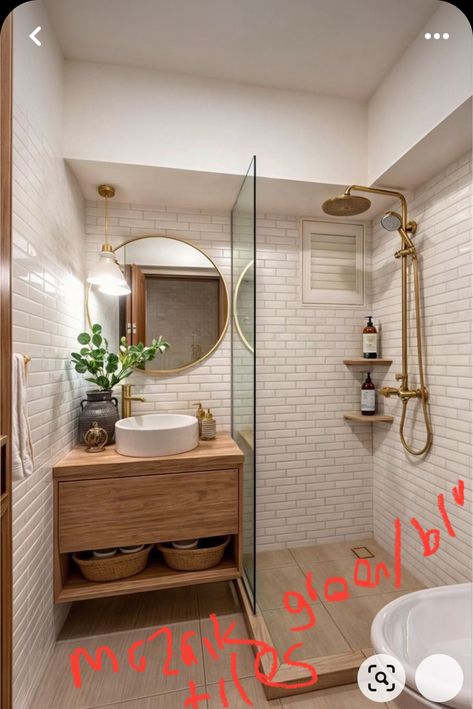 تصميم دورة مياه, Small Ensuite, Small Bathroom Layout, Beautiful Bathroom Designs, Small Bathroom Organization, تصميم للمنزل العصري, Bad Inspiration, Gorgeous Bathroom, Small Bathroom Storage