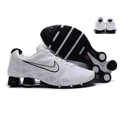 Mens Nike Shox Turbo12 Tennis Shoes White/Black SX-191 via Polyvore Shox Shoes, Mens Nike Shox, Nike Shox Turbo, Nice Sneakers, Nike Shox Shoes, Nike Shox Nz, Nike Air Force 1 High, Dunk High, Nike Shox