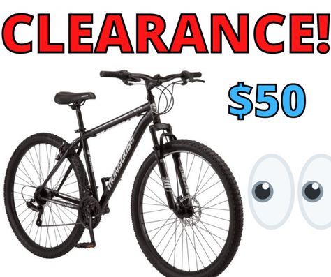 Bikes are a great way to spend time outdoors and get some exercise. Now if you love to go biking you won’t want to miss out on this HOT Walmart clearance deal!! This is the Mongoose Excursion Men’s Mountain Bike and you won’t believe this price! This Mongoose Excursion Men’s Mountain Bike is normally $198 […] Mens Mountain Bike, Walmart Clearance, Walmart Deals, Price Drop, Shopping Hacks, If You Love, Money Saving Tips, Saving Tips, To Miss