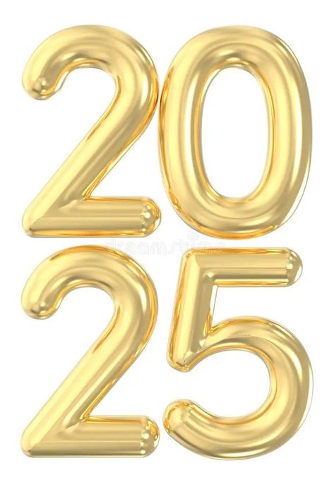 Golden 3d number 2025 - Year 2025 isolated on white background stock illustration 2025 Font Design, 2025 Gold Design, Grammy Awards Trophy, 2025 Font, 2025 Number, 2025 Gold, Canva Calendar, Lions Clubs International, Golden Number