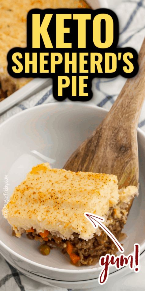 Craving keto comfort food? Enjoy the classic comfort food recipe with this Keto Shepherd's Pie! Each serving contains only 4g net carbs. This easy keto casserole recipe is great for your next keto dinner. It also makes for a great keto ground beef recipe. By using cauliflower instead of potatoes, this recipe is perfect for the keto diet! Keto Shepards Pie, Shepherds Pie Recipe Healthy, Keto Shepherd's Pie, Mexican Wedding Cakes, Keto Comfort Food, Shepards Pie, Keto Beef Recipes, Shepherds Pie Recipe, Keto Casserole